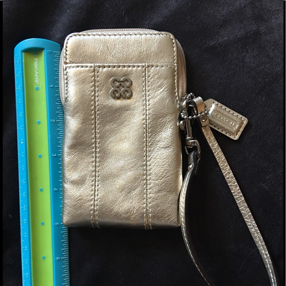Never Used Gold Coach Wristlet